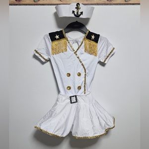 Costume for Dance/Halloween size: Large Child Colors white/blue